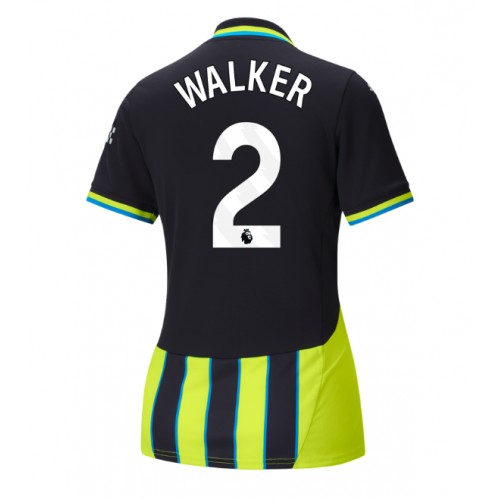 Dámy Fotbalový dres Manchester City Kyle Walker #2 2024-25 Venkovní Krátký Rukáv